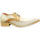 Fiesso Camel With Marbleized Pony Hair Genuine Leather Shoes FI6068